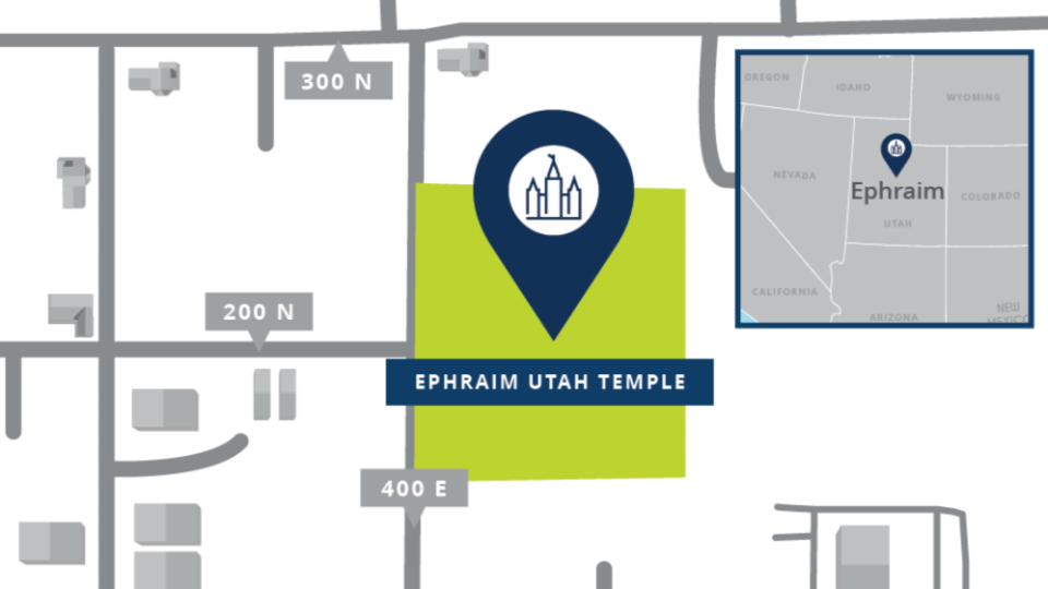 Ephraim-Utah-Temple-Map