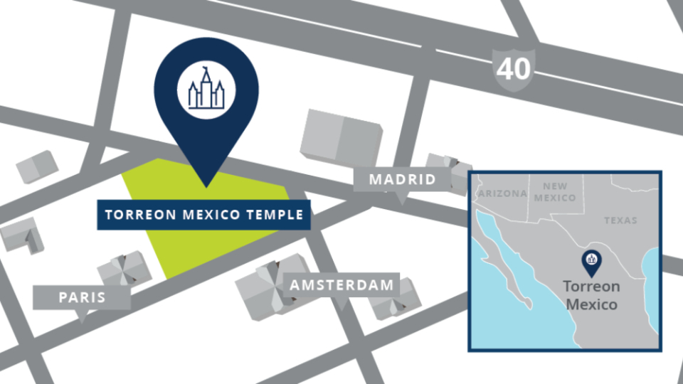 Torreon-Mexico-Temple-Map