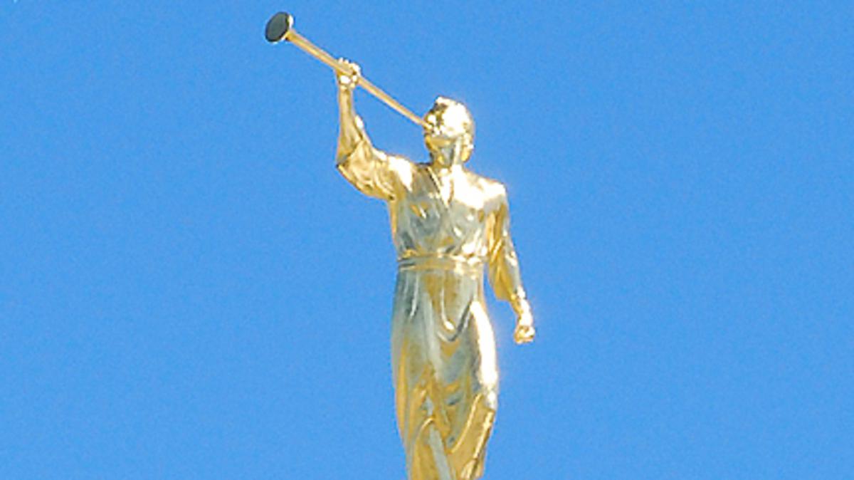 Angel Moroni Statue Tops Mormon Meridian Idaho Temple