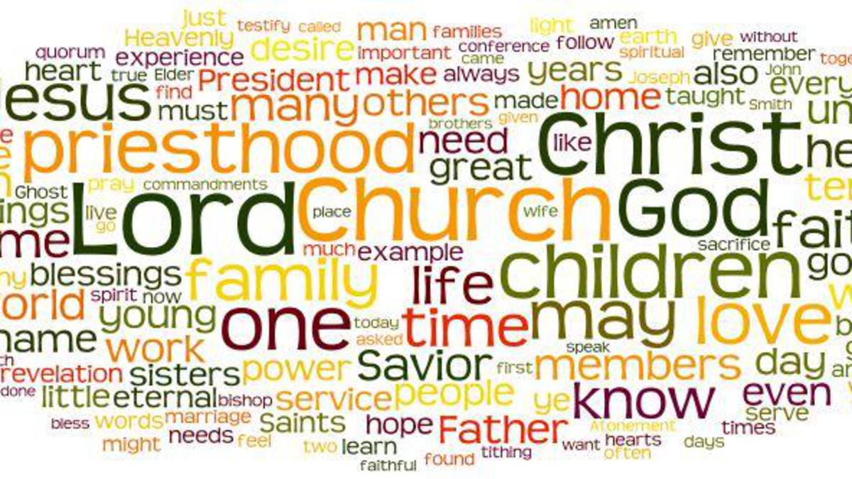 General Conference Wordles Reflect the Centrality of Christ, Family for ...