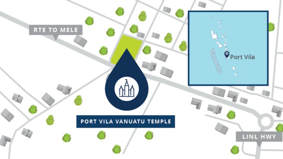 Port Vila Vanuatu Temple Map 2