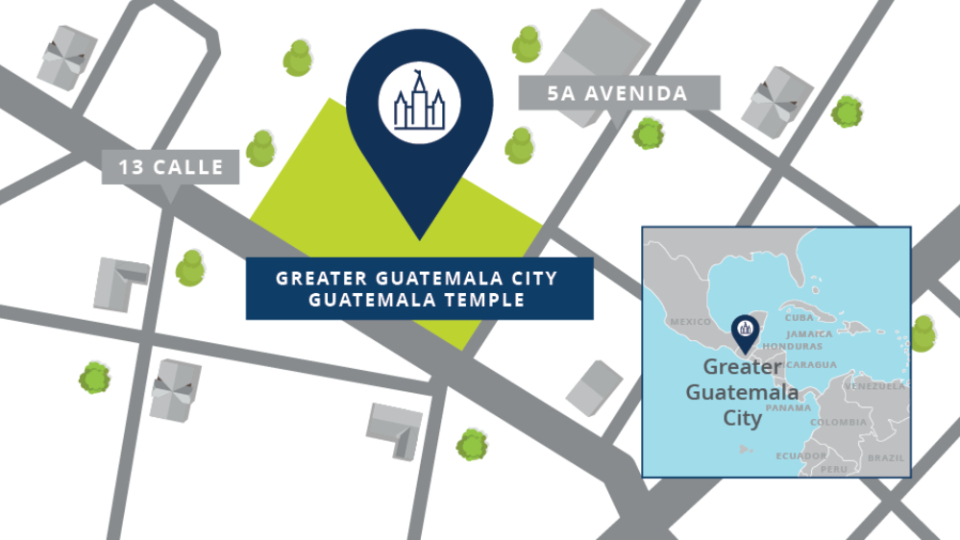Mapa del Templo de Greater-Guatemala-City-Guatemala