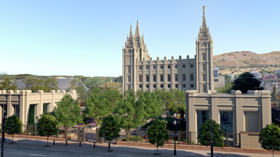 Renovación de la Plaza del Templo en septiembre de 2022