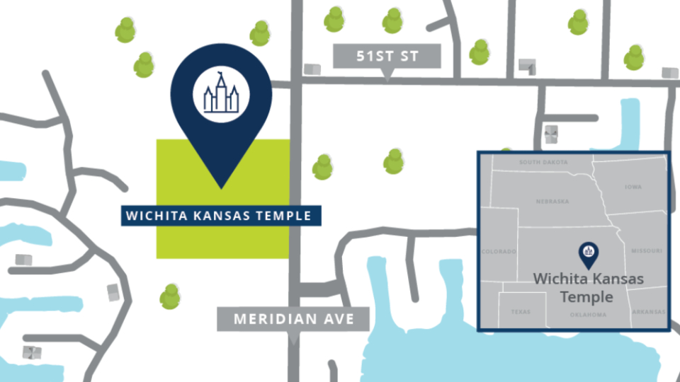 Wichita-Kansas-Temple-Map
