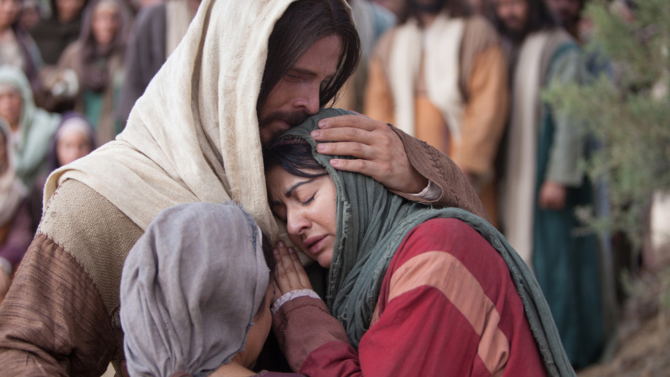jesus comforts mary martha