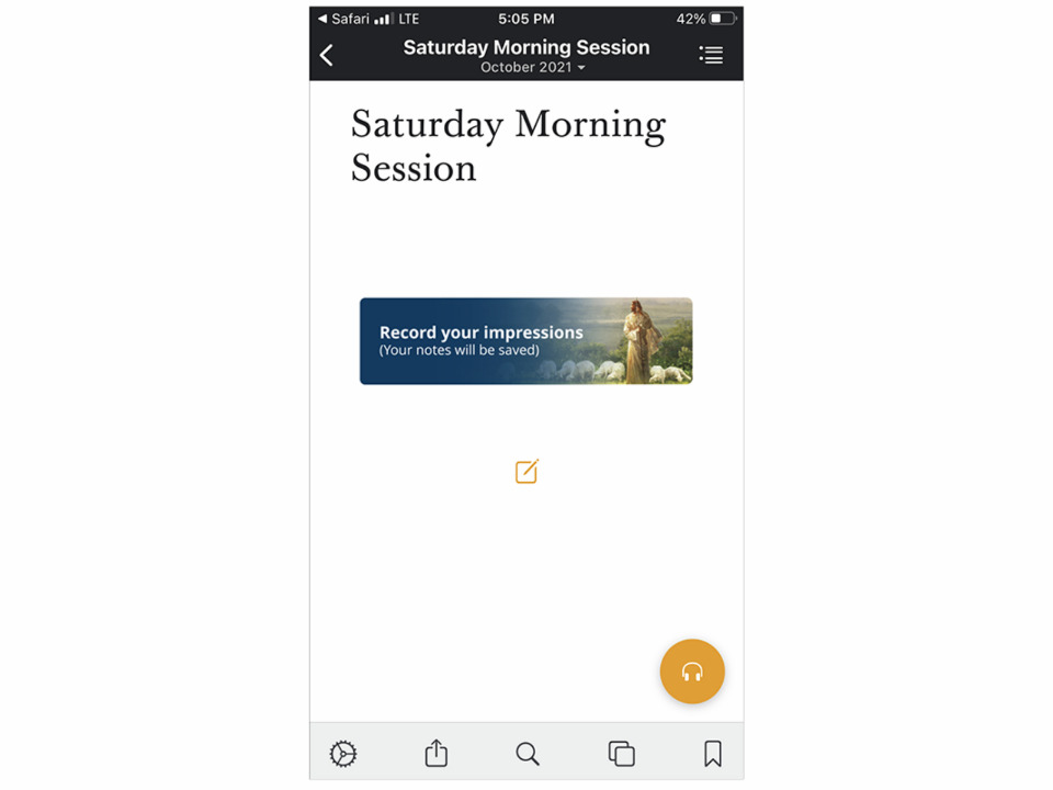 Conference Notes app