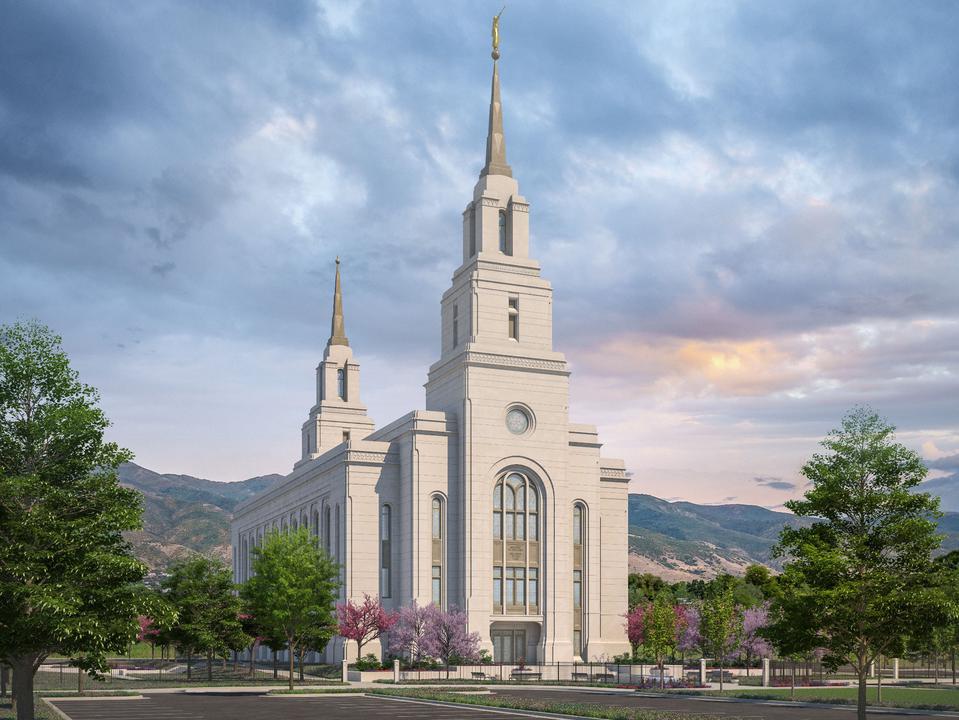 Rendering of the Layton Utah Temple Released