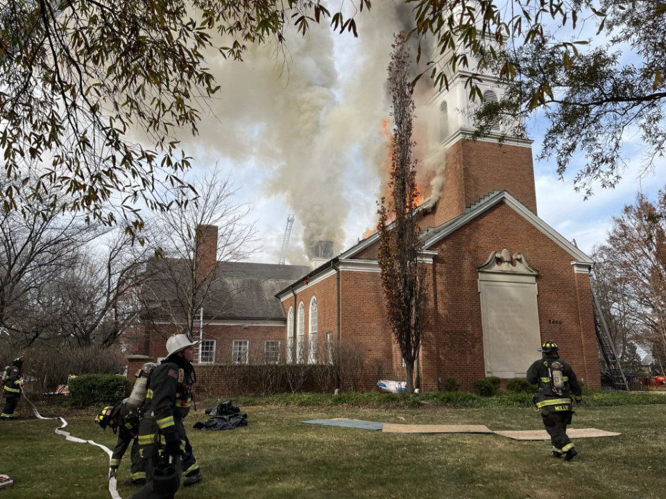 Maryland-Meetinghouse-Fire
