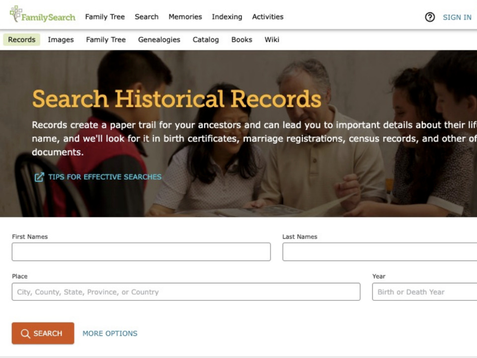 3 FamilySearch features