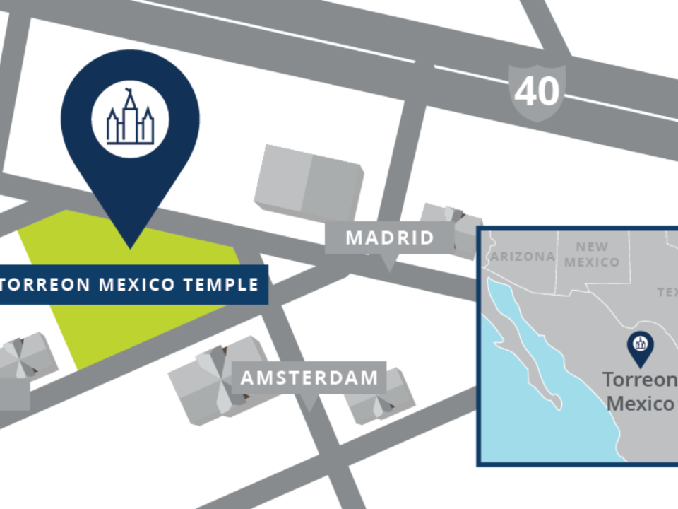 Torreon-Mexico-Temple-Map